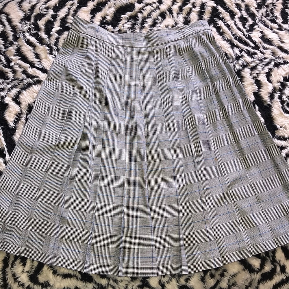 Michele petite 2 vintage skirt gray black blue 💕